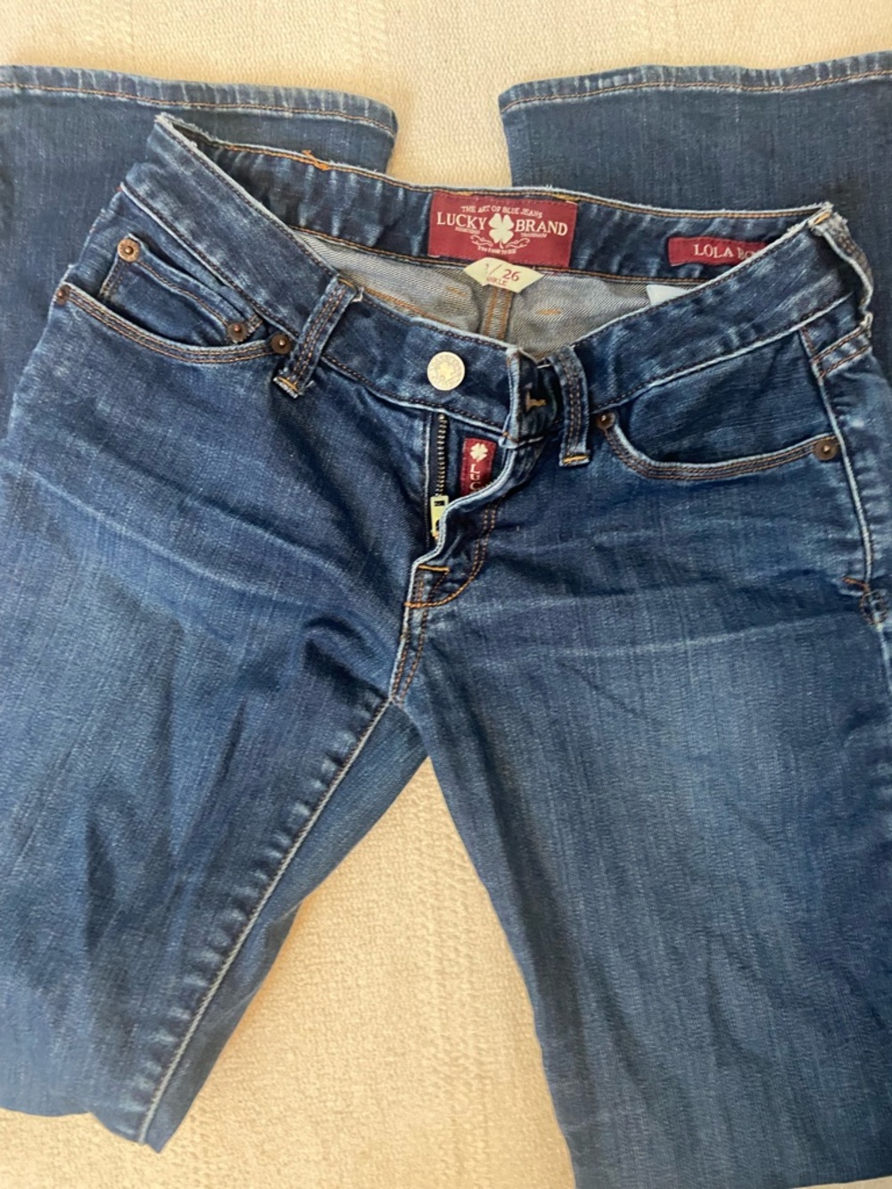 Lucky Brand Lola Bootcut Jeans in Dark Blue Wash